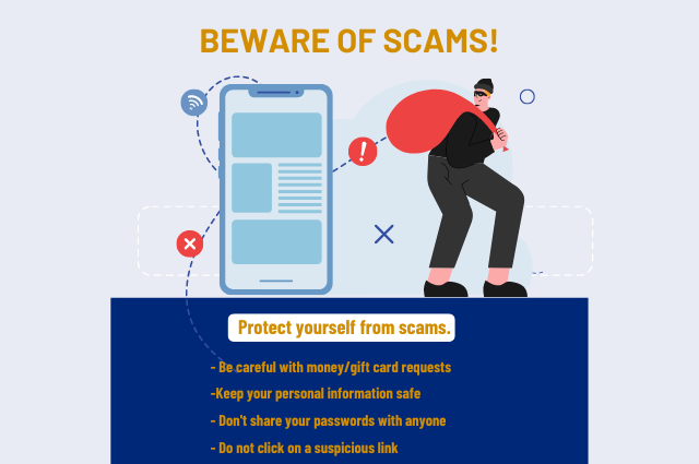 Beware of Scams Infographic