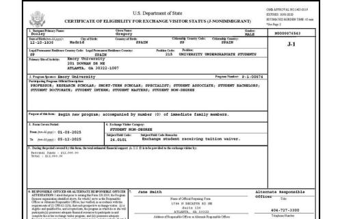 DS-2019 for imm doc page